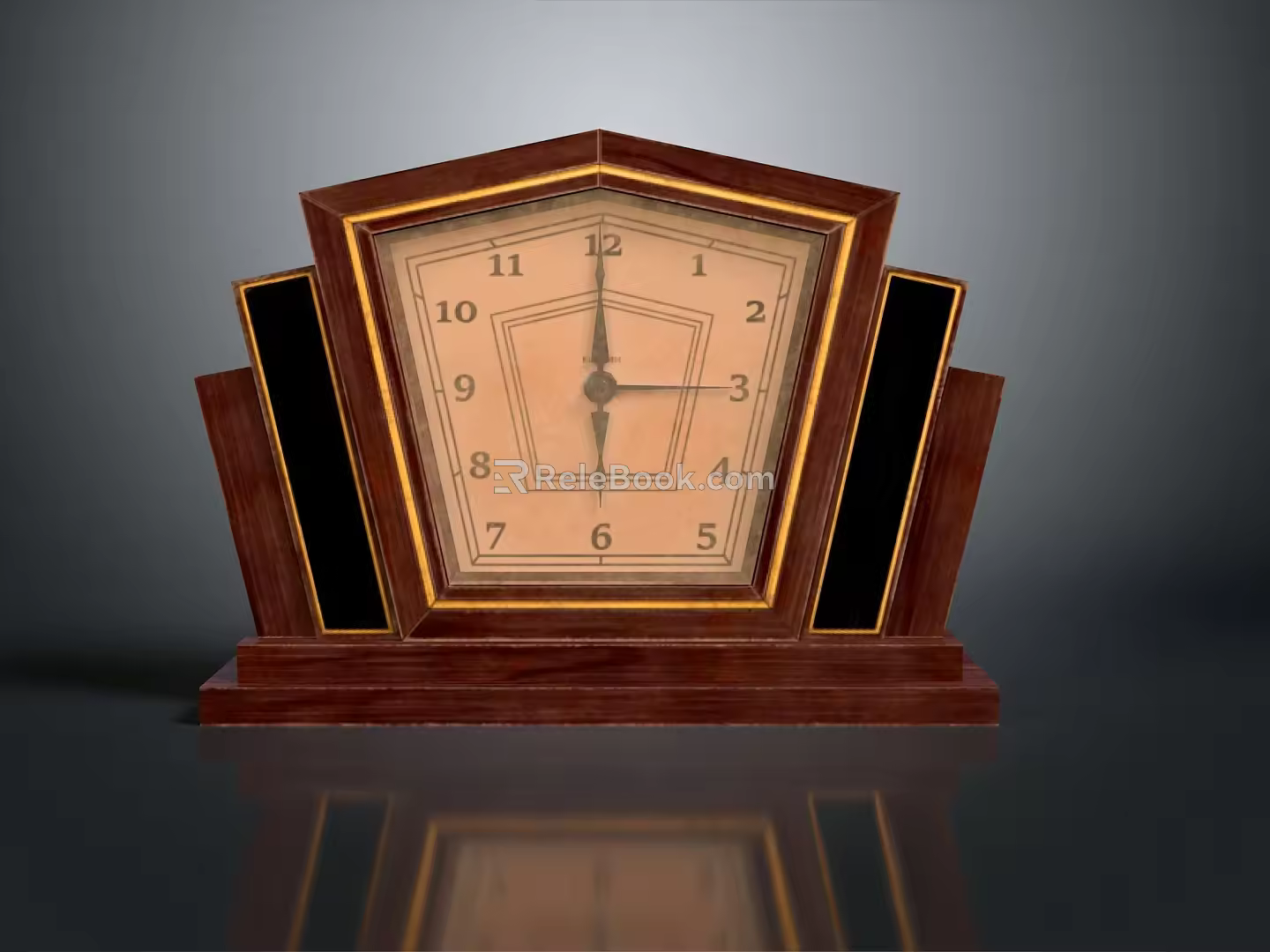 Floor Clock Big Clock Quartz Clock Vintage Clock Retro Clock Retro Clock Large Clock Pendulum Furnishings 3d model