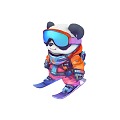 Panda Snowboard Panda Ski Panda Winter Sports Snowboard Equipment Ski Equipment Ski Clothing Cartoon Panda Cute Panda Character Outdoor Adventure Ski Goggles Winter Jacket Ski 3d model