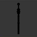 Vintage Metal Key With Ring Shaped Decorative Handle And Intricate Design On Dark Background
