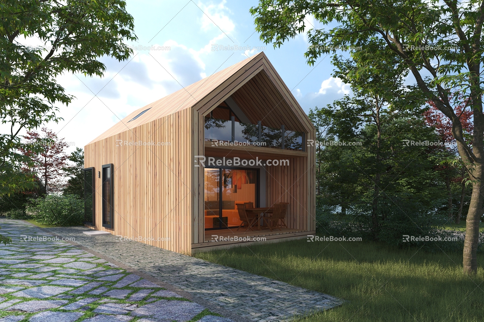 Modern Chalet 3d model