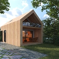 Modern Chalet 3d model