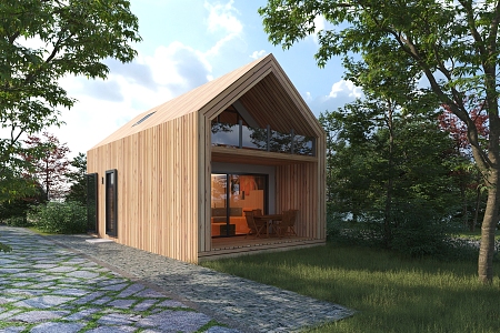 Modern Chalet 3d model