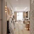 Modern Luxury Beauty And Hair Salon With Bright Soft Tone Elegant Comfortable Interior Design