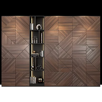 Modern Light Luxury Decorative Cabinet 3d model