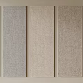 Woven Texture Wall Panel Samples With Color Gradient From Light Beige To Dark Brown