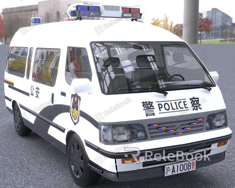 Sea Lion Bread Police Car model