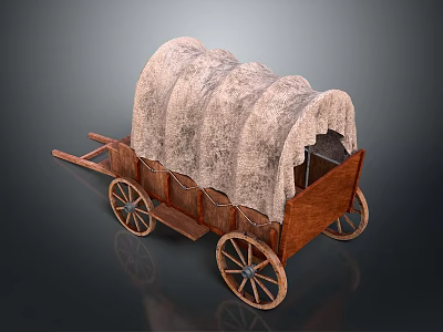 Carriage Luxury Carriage European Carriage Four-wheeled Carriage Transportation Ancient Transportation Western-style Carriage 3d model