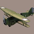 Modern Fighter World War II Hawk Republic 3d model