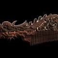 Elaborate Wooden Carving Decorative Household Item With Intricate Patterns And Glossy Finish