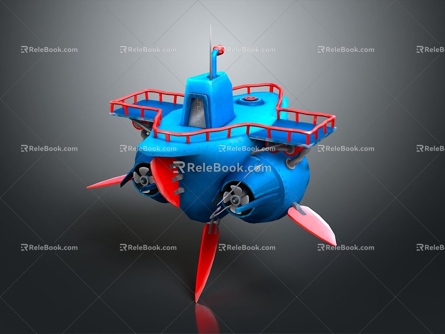 Submarine CG Submarine Cartoon Submarine Animation Submarine 3d model