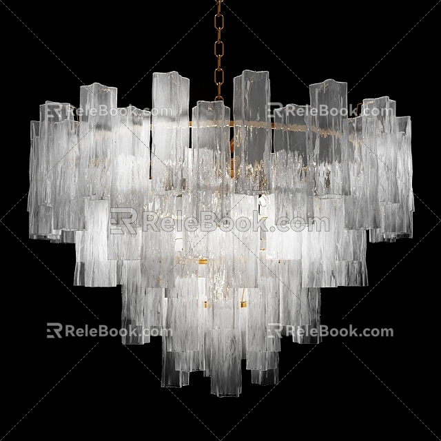 Crystal chandelier 3d model