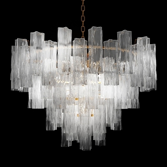 Crystal chandelier 3d model