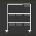 Stainless Steel Multilayer Utility Cart With Storage Compartments And Wheels For Kitchen Organization