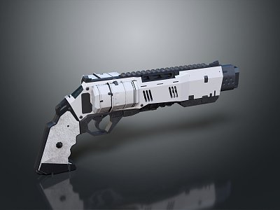 modern pistol sci-fi pistol game pistol sci-firearms 3d model