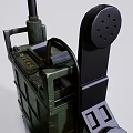 Green Commercial Communication Equipment Case With Telephone Handset And Coiled Cord