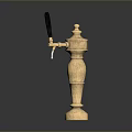 Golden Hardware Tool With Black Handles And Sturdy Metal Base Design