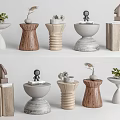 Stylish Modern Side Tables With Various Designs Materials And Decorative Accents On Top