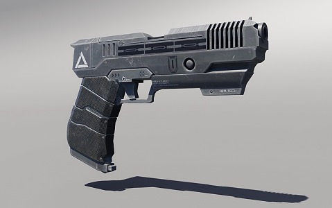 Sci-fi Gun 3d model