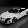 White Modern Coupe With Sleek Aerodynamic Body And Black Alloy Wheels