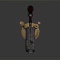 blowtorch fire lamp gasoline blowtorch kerosene blowtorch blowpipe modern weapon hot weapon hot weapon gun 3d model