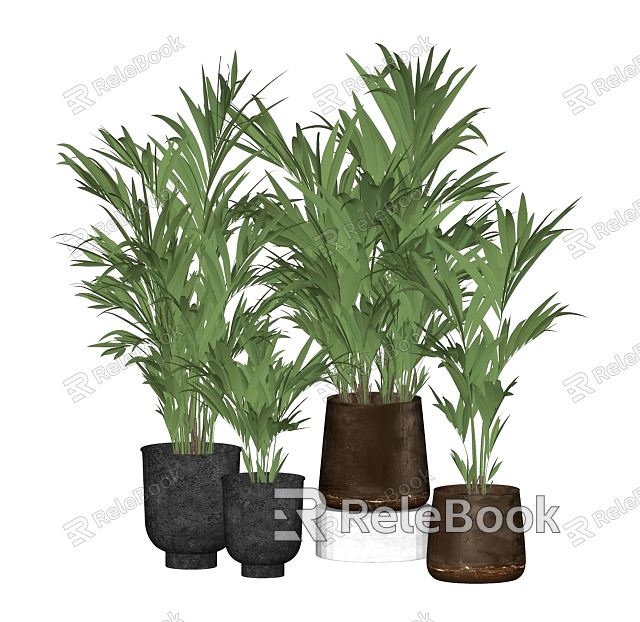 Modern Potted Plant Green Plant Flower Pot Green Plant Ornaments model