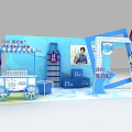 Coca-Cola Pure Yue Beverage Promotion Booth pop-up shop road show clock-in point DP design 3d model