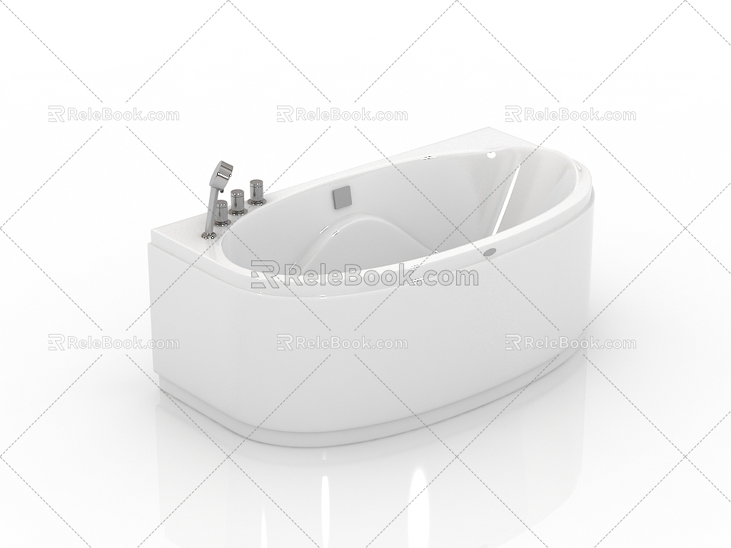 Modern Bathroom Supplies Bathtub 3d model