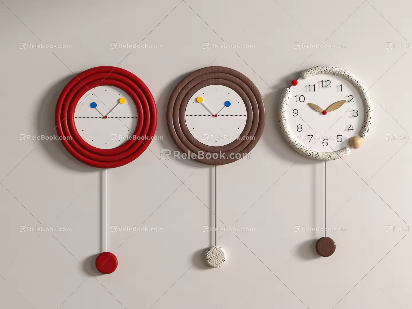 Modern Clock 3d model