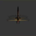 Colorful 3D Dragonfly Model With Transparent Textured Wings And Vibrant Body
