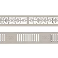 Decorative Railings with Geometric Patterns and Baluster Designs for Architectural Use 3d model