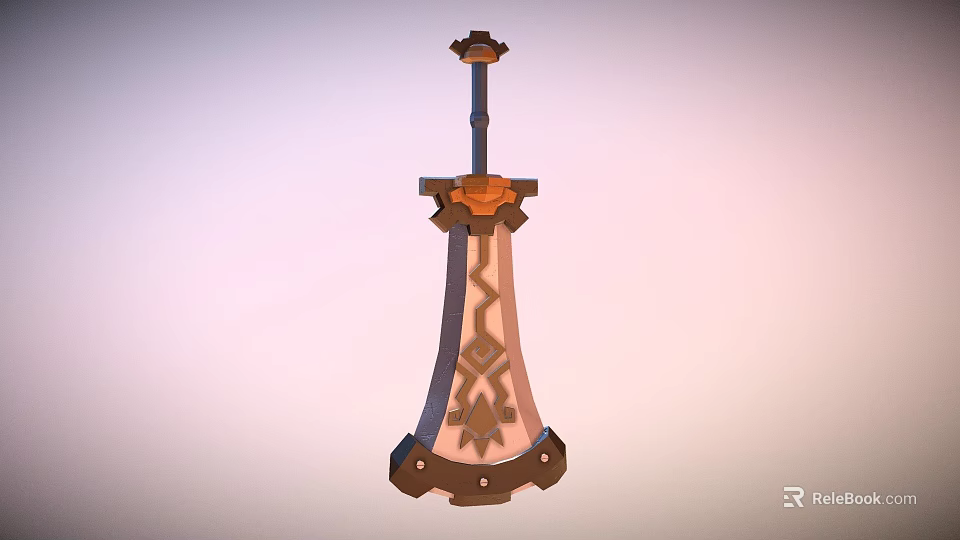 Industrial Equipment With Cylindrical Structure Intricate Surface Patterns Top Mounted Device And Sturdy Base 3d model 