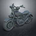 Motorcycle Two-wheeled Motorcycle Cross-country Motorcycle Road Race Motorcycle Motor Vehicle Transport 3d model