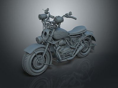 Motorcycle Two-wheeled Motorcycle Cross-country Motorcycle Road Race Motorcycle Motor Vehicle Transport 3d model