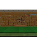 Outdoor Children's Play Equipment Featuring Colorful Climbing Holds Wall Net Structure And Safety Mat