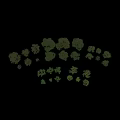 Green Trees Collection With Various Sizes And Different Shapes On Light Colored Background 3d model