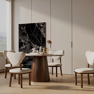 Modern dining table 3d model