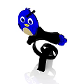 Blue Bird Shaped Children Play Equipment with Colorful Design and Safe Structure