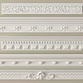 Various Decorative Gypsum Cornice Molding Designs With Intricate Patterns For Interior 3d model