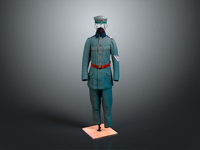 Military Uniform Military Clothing Military Clothing Officer Clothing Police Uniform General Clothing General Clothing 3d model