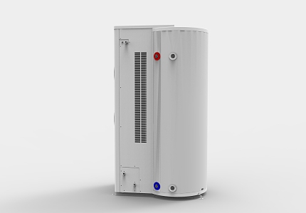 Modern air hot water all-in-one machine air energy heat pump hot water all-in-one machine 3d model