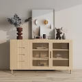 Nordic Side Cabinet 3d model