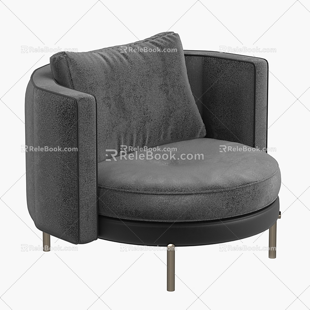 Sofa Single Sofa Seat Casual Sofa 3d model