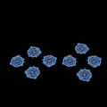 Glowing Blue Circular Decorative Ornament Set With Mystical Runes And Symbols