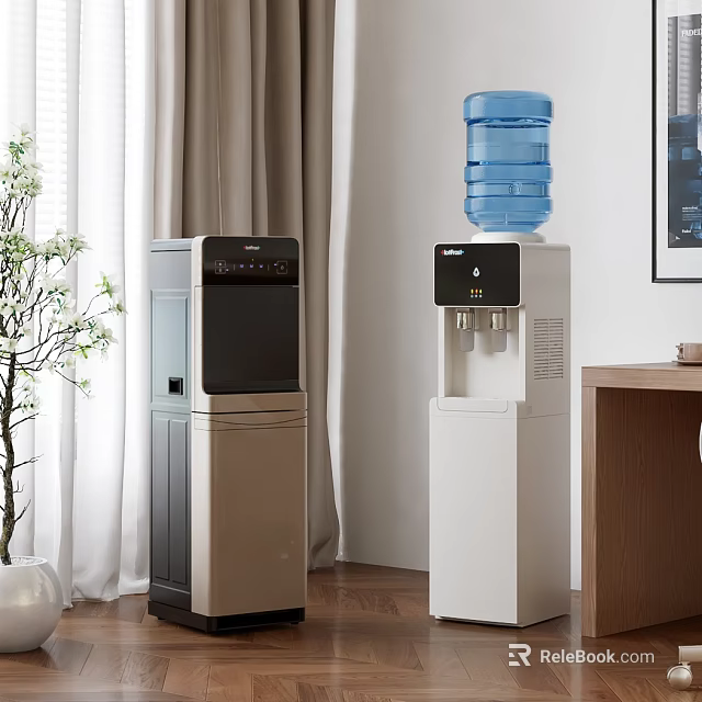 Modern Water Dispensers In Home Living Room Setup 3d model 