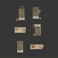 Military Style Dormitory Furniture Collection With Bunk Beds Tables Shelves And Crates
