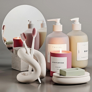 Modern toiletries 3d model