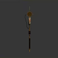 Steampunk Style Hybrid Weapon With Axe Blade Gun Barrel And Gear Decorative Details
