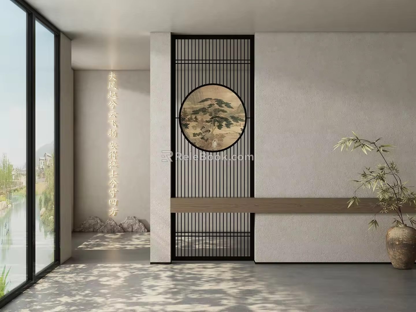 New Chinese-style Song-style partition porch 3d model