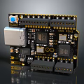 Modern Computer Motherboard Computer Motherboard High-end Motherboard 3d model