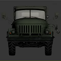 Green Military Truck Mounted With Multiple Tube Rocket Launcher Weapon System